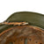 Original German WWII M40 Refurbished 5th SS Panzer Division 1944 Camouflage Helmet - Stamped EF66 Original Items
