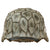 Original German WWII M40 Refurbished Chicken Wire Winter Normandy Camouflage SS Helmet - Stamped EF66 Original Items