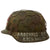 Original German WWII M40 Refurbished 84th Infantry Division Souvenir Camouflage Chicken Wire Helmet - Stamped EF66 Original Items