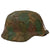 Original German WWII M40 Refurbished Battle of Kursk Camouflage Chicken Wire Helmet - Stamped EF66 Original Items