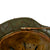 Original German WWII M40 Refurbished Battle of Kursk Camouflage Chicken Wire Helmet - Stamped EF66 Original Items