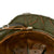 Original German WWII M40 Refurbished Normandy Camouflage Chicken Wire Full Basket SS Helmet - Stamped EF66 Original Items