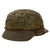 Original German WWII M40 Refurbished 16th SS Division at Anzio Italian Front Camouflage Chicken Wire Helmet - Stamped EF64 Original Items