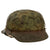 Original German WWII M40 Refurbished 16th SS Division at Anzio Italian Front Camouflage Chicken Wire Helmet - Stamped EF64 Original Items