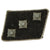Original German WWII SS Officer SS-Untersturmführer Collar Tab Set with Flatwire Runes - Schutzstaffel Original Items