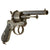 Original Belgian Engraved 9mm Pinfire Double Action Revolver Serial 232662 with Silver and Gold Inlay and Carved Grips - c. 1860 Original Items