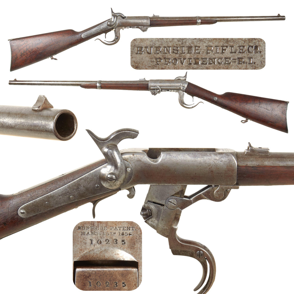 Original U.S. Civil War Fourth Model 1863 Burnside Saddle Ring Cavalry Carbine with Excellent Bore - Serial 10235 Original Items
