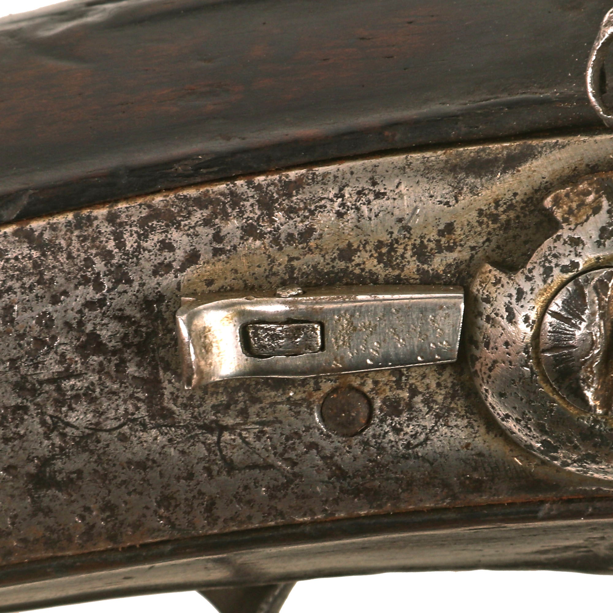 Original British 17th Century Double Barrel Swivel Breech Flintlock Sp ...