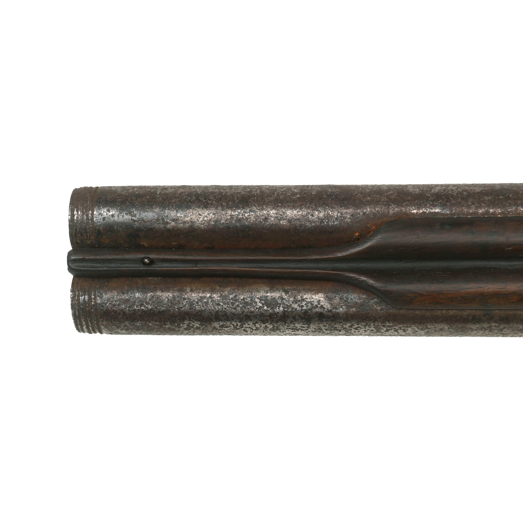 Original British 17th Century Double Barrel Swivel Breech Flintlock Sp ...