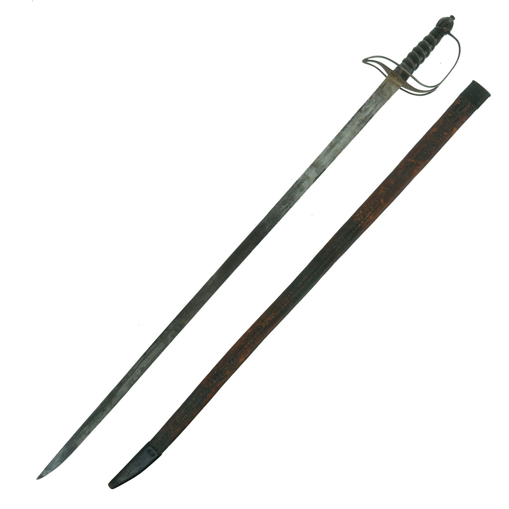 Original British American Revolution Incredibly Scarce Pattern 1759 Light Dragoon Saber & Scabbard by Nathaniel Jeffries of London Original Items