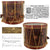 Original U.S. War of 1812 Named & Painted Military Field Drum by Abner Stevens of Pittsfield, Massachusetts with Partial Maker’s Label on Interior - Dated 1812 Original Items