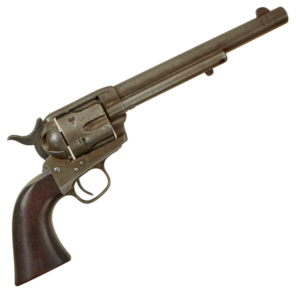 Original U.S. Surcharged Colt .45cal Single Action Army Cavalry Revolver Made in 1884 with 7 ½" Barrel and DFC Inspection Stamps - Matching Serial 113899 Original Items