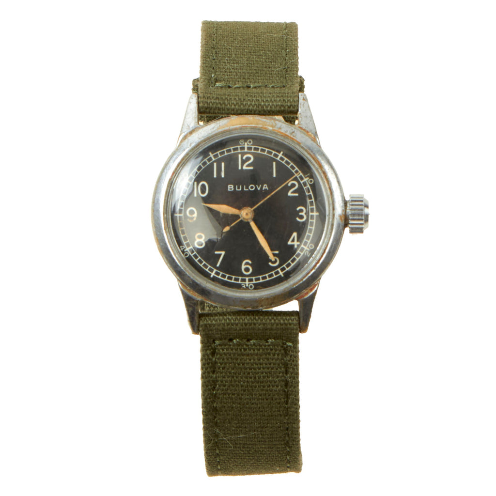 Original U.S. WWII 1943 Type A-11 USAAF Wrist Watch by Bulova - Fully Functional Original Items