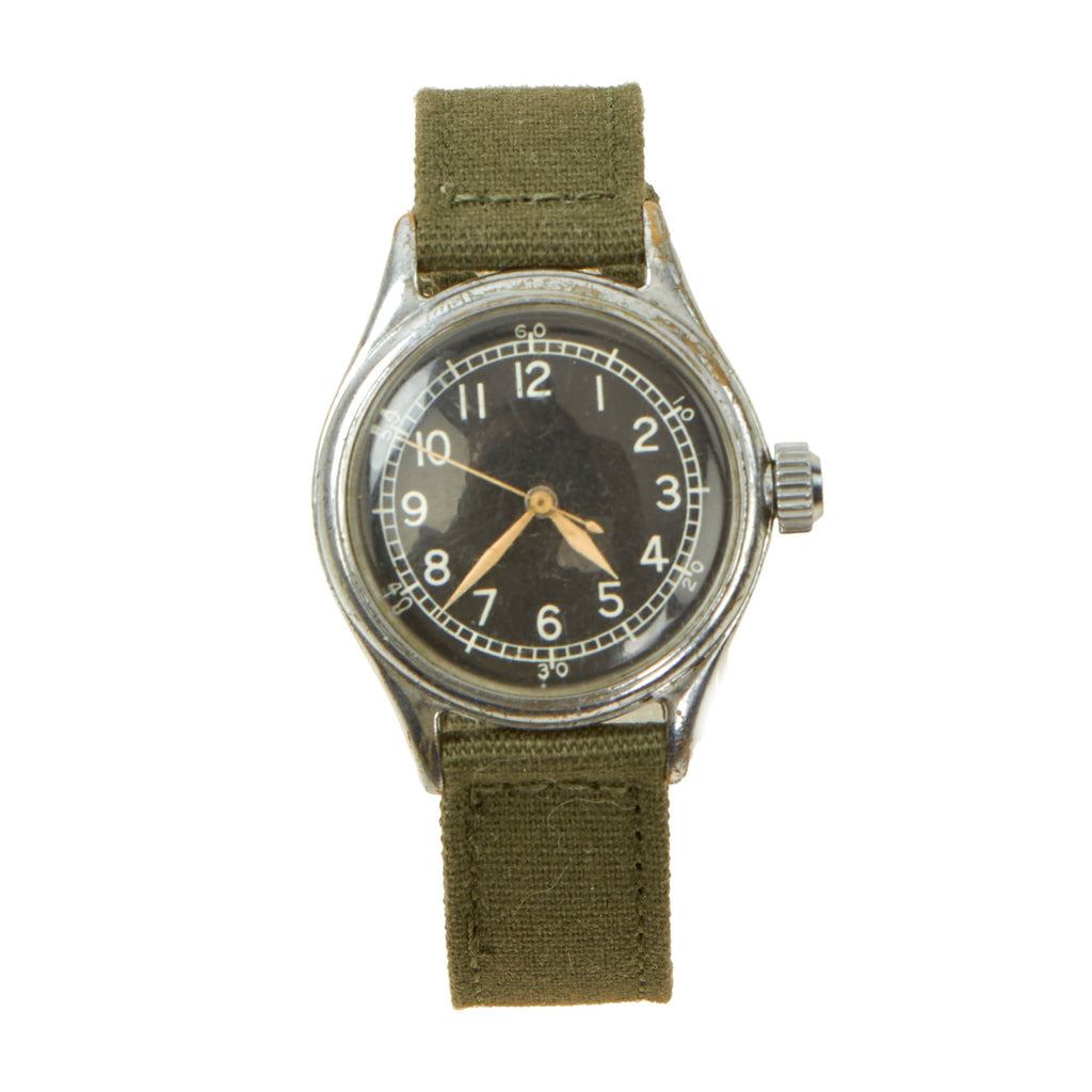 Original U.S. WWII 1943 Type A-11 USAAF Wrist Watch by Bulova - Fully Functional Original Items