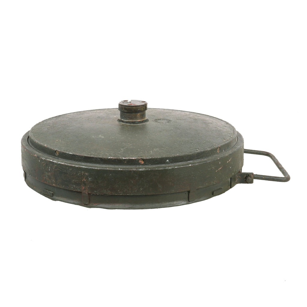 Original German WWII 1938 Dated Anti-Tank Tellermine T.Mi.35 Inert Mine by HAGENUK with 1939-Dated Fuse by Richard Rinker Original Items