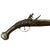 Original 19th Century Ottoman Silver Mounted Long Flintlock Holster Pistol with Carved Stock and Brass Inlaid Barrel Original Items