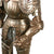 Original 19th Century 1:4.5 Scale Suit of Maximilian Style Armor on Display Stand - 15 ¾ Inches Tall Original Items