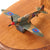 Original British WWII RAF Supermarine Spitfire AH8068 Aircraft Control Stick Yoke on Display Base with Small Model Original Items