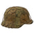 Original German WWII M40 Refurbished WWII Operation Market Garden 9th SS Panzer "Hohenstaufen" Helmet - Stamped EF64 Original Items