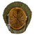 Original German WWII M40 Refurbished WWII Operation Market Garden 9th SS Panzer "Hohenstaufen" Helmet - Stamped EF64 Original Items