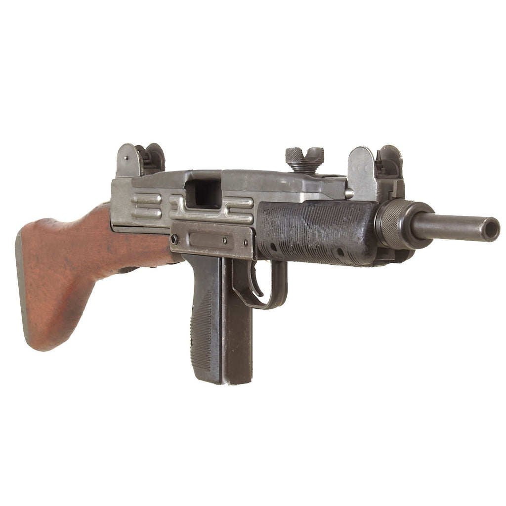 Original Israeli Six-Day War UZI Display Submachine Gun dated 1961 with Wood Stock & Magazine - Serial 82704 Original Items