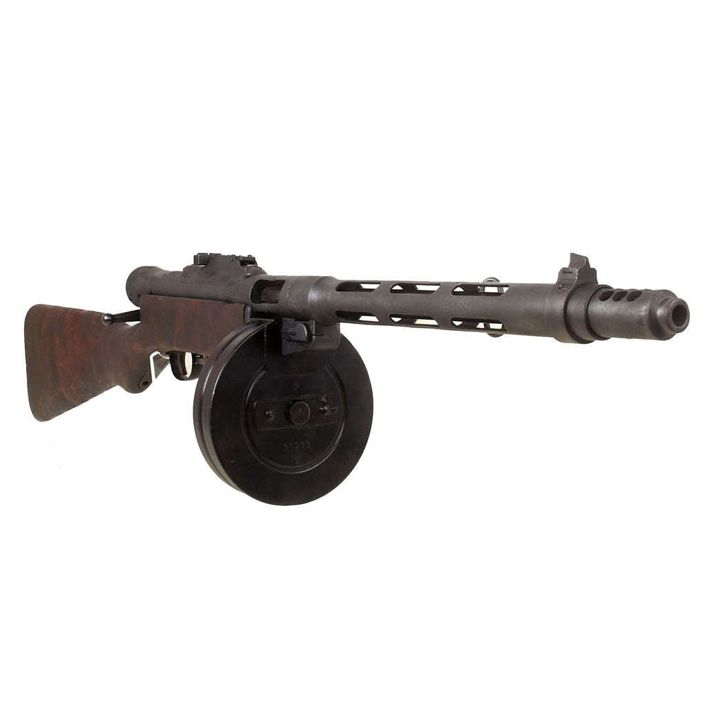 Original Finnish WWII Suomi KP/-31 M31 9mm Display SMG with Live Barrel and Drum Magazine - Serial 9315 Original Items