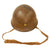 Original Japanese WWII Type 90 Army Helmet with Officer’s Star, Complete Liner and Chinstrap with Kanji Markings - Tetsubo Original Items