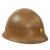 Original Japanese WWII Type 90 Army Helmet with Officer’s Star, Complete Liner and Chinstrap with Kanji Markings - Tetsubo Original Items