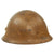 Original Japanese WWII Type 90 Army Helmet with Officer’s Star, Complete Liner and Chinstrap with Kanji Markings - Tetsubo Original Items