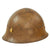 Original Japanese WWII Type 90 Army Helmet with Officer’s Star, Complete Liner and Chinstrap with Kanji Markings - Tetsubo Original Items
