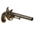 Original French Modèle 1777 Brass Frame Flintlock Cavalry Pistol by St.-Étienne Arsenal Circa 1785 - Missing Belt Hook Original Items