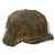 Original German WWII M40 Refurbished 5th SS Panzer Division Fall Camouflage Helmet - Stamped EF66 Original Items
