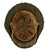 Original German WWII M40 Refurbished 5th SS Panzer Division Fall Camouflage Helmet - Stamped EF66 Original Items
