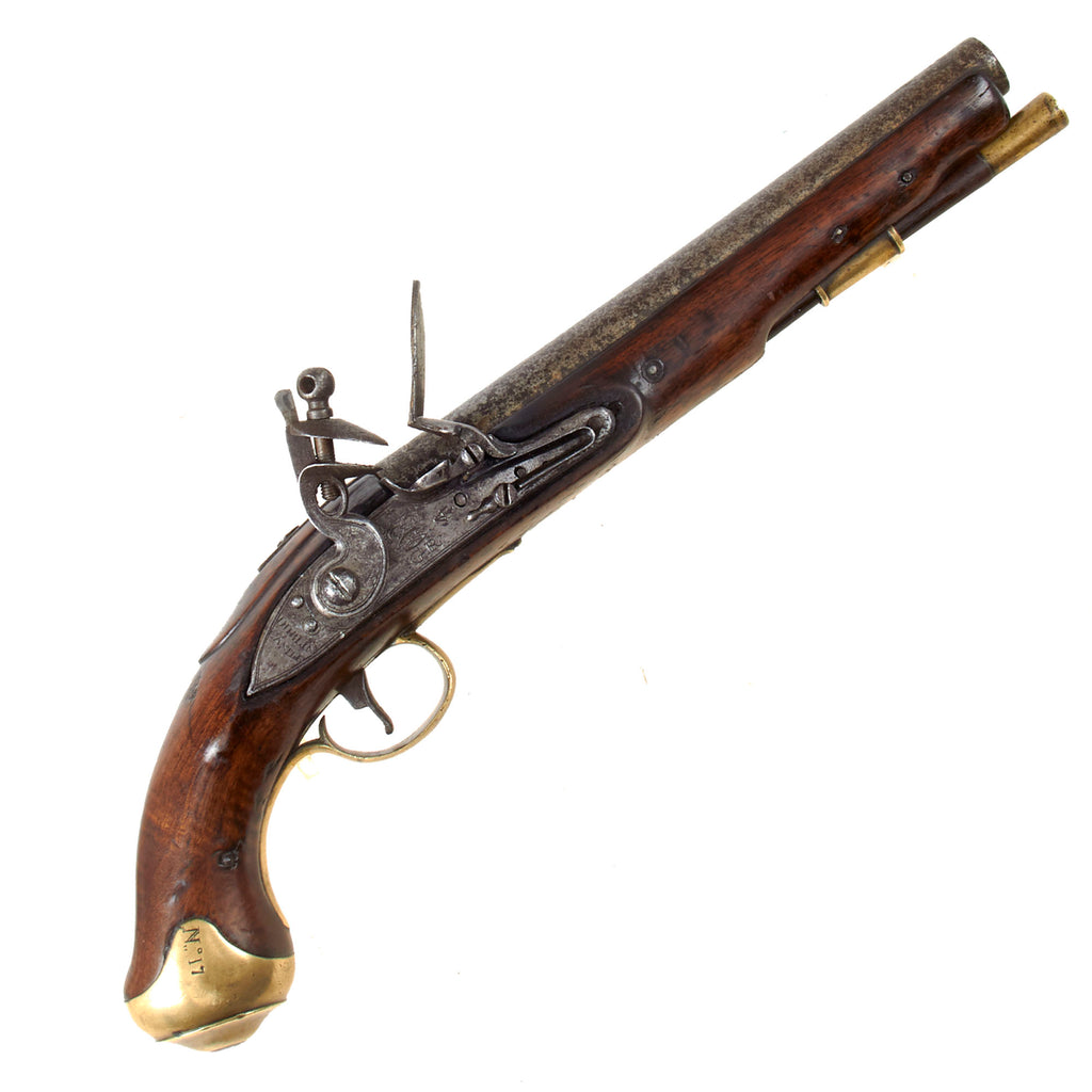 Original British Napoleonic Dublin Castle P-1796 Flintlock Light Dragoon Pistol with Ring Neck Hammer - Circa 1805 Original Items