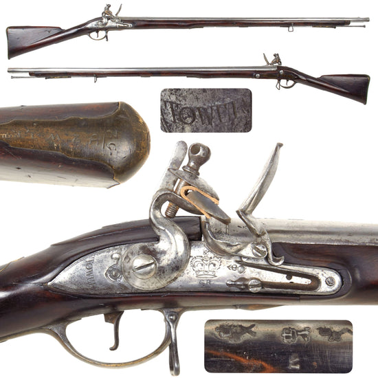 Original British Napoleonic P-1769 Short Land Pattern Brown Bess Flintlock Musket Marked to the 24th (The 2nd Warwickshire) Regiment of Foot Original Items