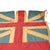 Original British American Revolutionary War Era Ensign Flag with Hand-Painted King George III Heraldry & Pre-1801 Union Jack - Attributed to Royal Northumberland Fusiliers Formerly 5th Regiment of Foot Circa 1775 - 64 x 84” Original Items
