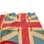 Original British American Revolutionary War Era Ensign Flag with Hand-Painted King George III Heraldry & Pre-1801 Union Jack - Attributed to Royal Northumberland Fusiliers Formerly 5th Regiment of Foot Circa 1775 - 64 x 84” Original Items