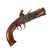 Original Early 19th Century U.S. Rifled Flintlock Vest Pocket Pistol with Horn Butt Cap Circa 1810 - Unmarked Original Items