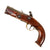 Original Early 19th Century U.S. Rifled Flintlock Vest Pocket Pistol with Horn Butt Cap Circa 1810 - Unmarked Original Items