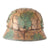 Original German WWII M40 Refurbished Textured Normandy Camouflage Chicken Wire Half-Basket SS Helmet - Stamped EF66 Original Items