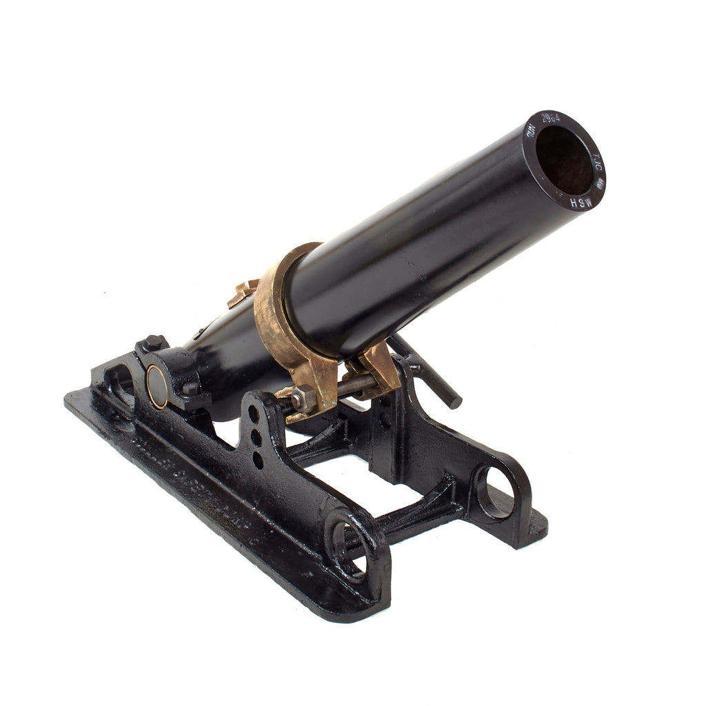 Original WWII U.S. Coast Guard Line Throwing Cannon Lyle Gun Number 2964 by Sculler Safety Corp with Steel Mount Original Items