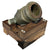Original Asian 18th Century Bronze Mortar Cast in Europena Style with 8 Inch Bore - Recovered from Kathmandu Nepa Original Items