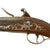 Original British 1772 Hallmarked Silver Mounted Pair of Flintlock Pistols by Griffin & Tow with Gold Inlaid Barrels by Eudal Pous of Barcelona Spain Original Items