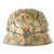 Original German WWII Refurbished M40 Deutsches Afrikakorp DAK Tunisia 1943 Chicken Wire Camouflage Helmet - Stamped EF64 Original Items