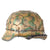 Original German WWII Refurbished M40 Deutsches Afrikakorp DAK Tunisia 1943 Chicken Wire Camouflage Helmet - Stamped EF64 Original Items