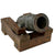 Original Late 18th Century European 22-Pounder Bronze Howitzer from the Royal Armory of Nepal with Wooden Fortress Mount Original Items