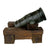 Original Late 18th Century European 22-Pounder Bronze Howitzer from the Royal Armory of Nepal with Wooden Fortress Mount Original Items