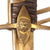 Original French Post-Napoleonic Lion’s Head Officer’s Sword with Scabbard and Gold-Inlaid & Etched Wootz Damascus Blade Original Items