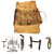 Original U.S. Indian Wars Battle of Bear Paw Medal of Honor Recipient 7th Cavalry Surgeon Henry Remsen Tilton’s Doeskin Surgical Medical Tool Roll with 75 Retained Tools Including Bonesaw and Trepanation Reamer Original Items