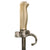 Original French WWI Lebel M.1886 Nickel Handle Cruciform Épée Bayonet with Steel Scabbard